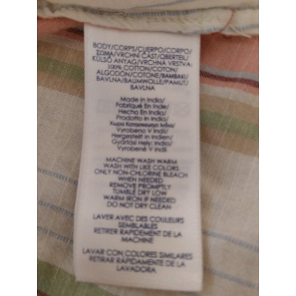 Chaps medium ruffled sleeve flared top - Picture 8 of 8